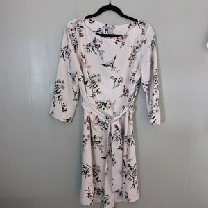 Bird print dress